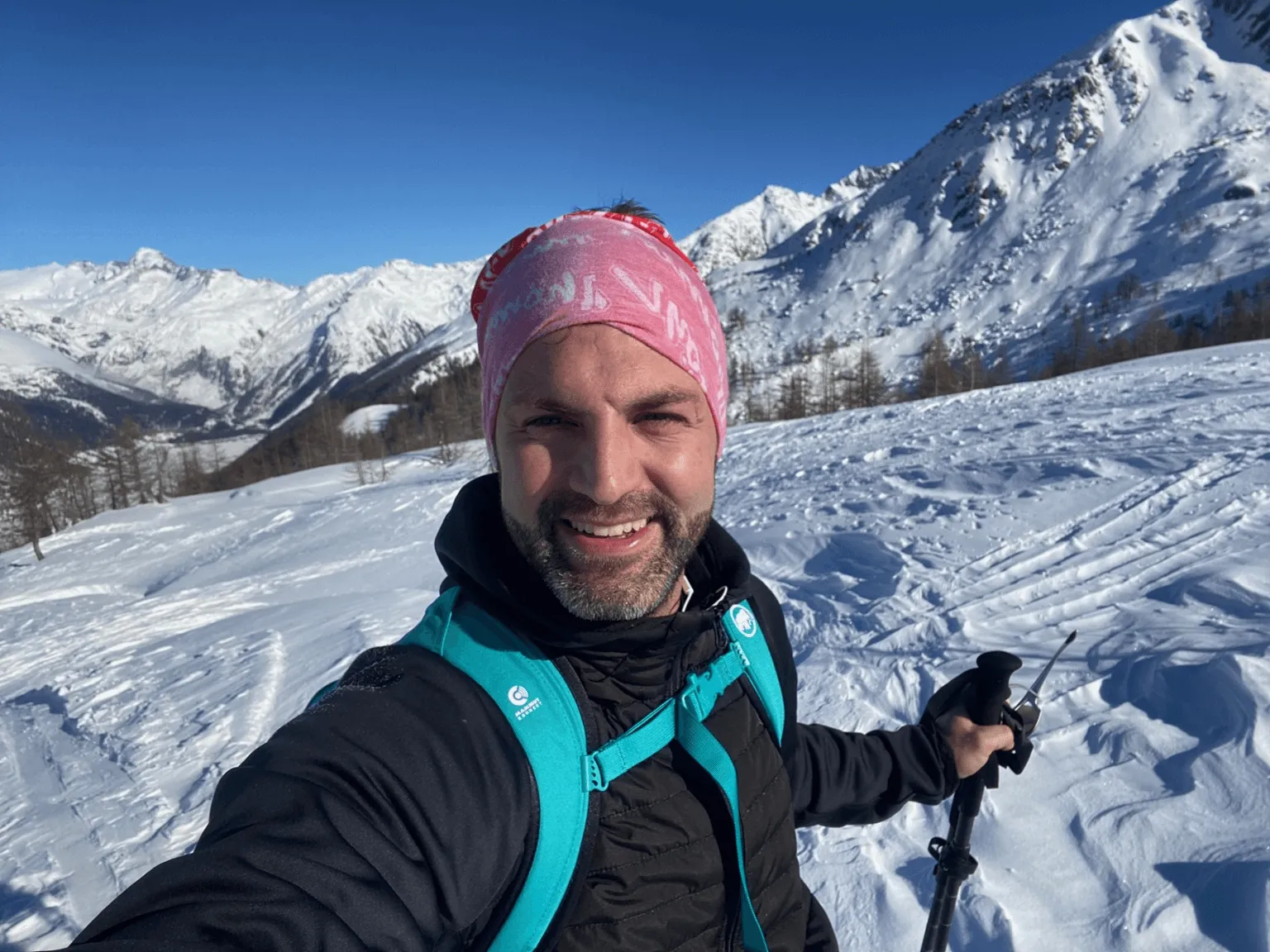 Nicola Kurmann, Sport Mental Coach aus Zürich, auf einer Skitour